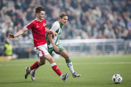 Kalmars Zakarias Råvik och Hammarbys Markus Karlsson