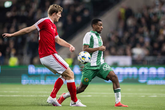 Kalmars Lars Saetra och Hammarbys Paulos Abraham 1under