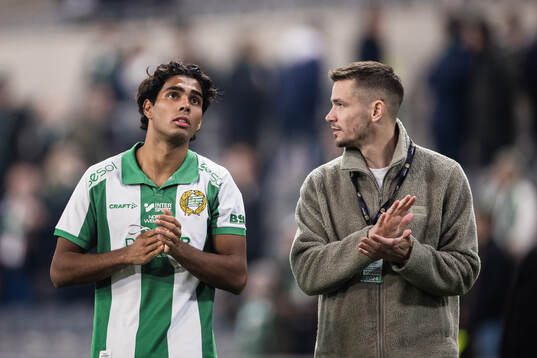 Hammarbys Jonathan Karlsson och Oscar Johansson Schellhas
