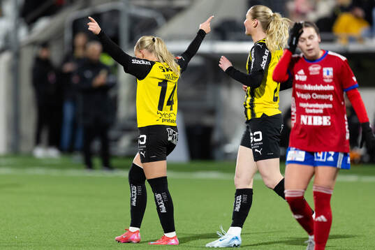Häckens Matilda Nildén jublar