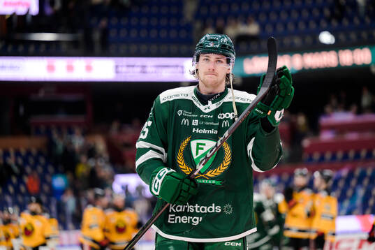 Färjestads Jeremy Salvas Groleau deppar