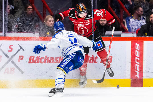 Leksands Oskar Lang och Örebros Patrik Karlkvist