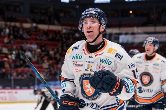 Växjös Dylan McLaughlin jublar