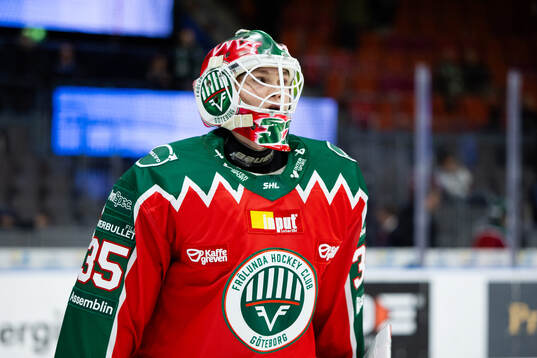 Frölundas målvakt Hugo Laring