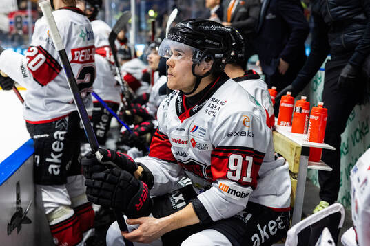Malmö Redhawks Axel Sundberg deppar