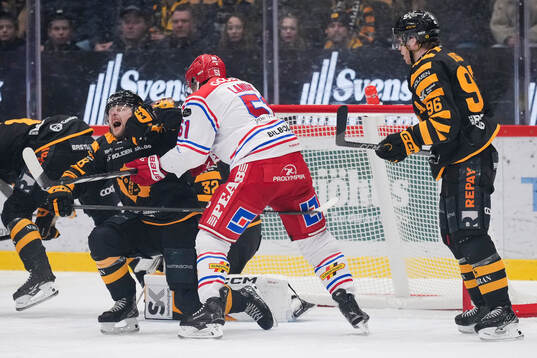 Skellefteås målvakt Linus Söderström och Oskar Nilsson