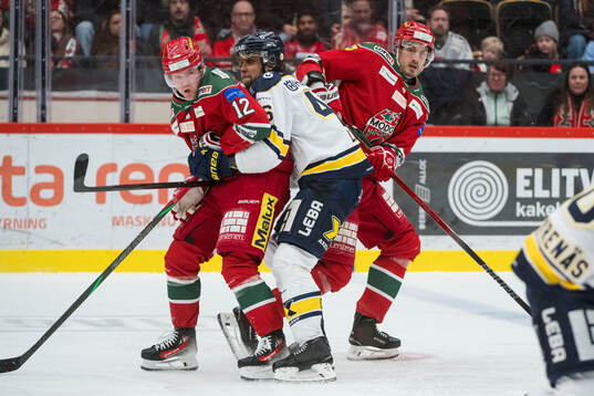 Modos Oscar Pettersson och HV71s Joona Luoto
