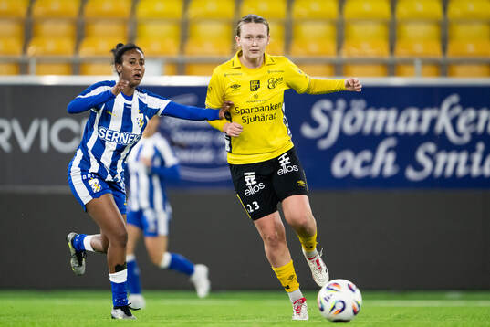 IFK Göteborgs Saron Berhe och Elfsborgs Ellen Nilsson