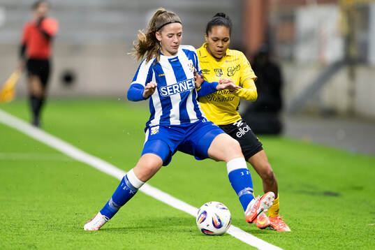 IFK Göteborgs Elsa Blomgren och Elfsborgs Vanessa Lopez
