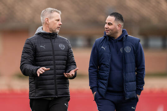 Ordförande Fredrik Karlsson och klubbdirektör Reda