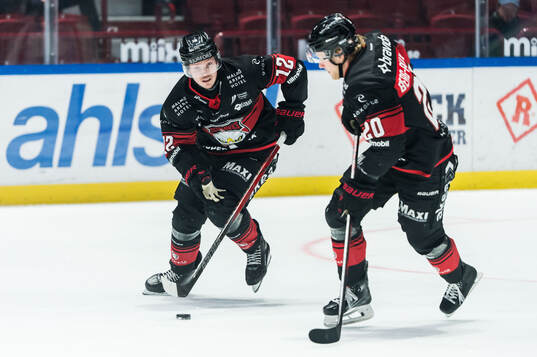 Malmö Redhawks Linus Öberg och Thomas Berg Paulsen