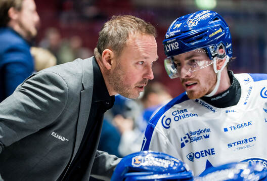 Leksands assisterande tränare Mikael Karlberg och Peter