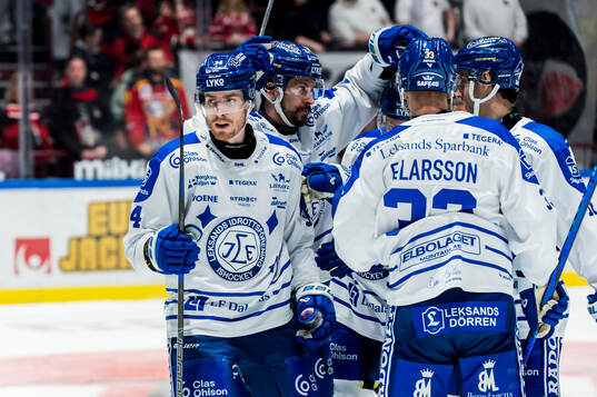 Leksands Peter Cehlarik jublar