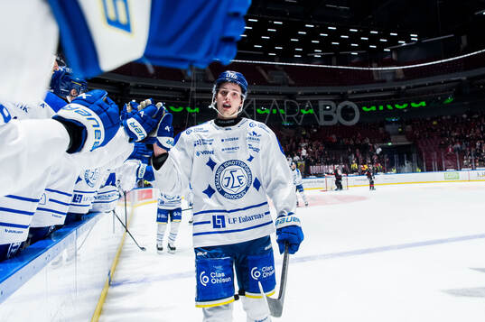 Leksands Anton Johansson jublar
