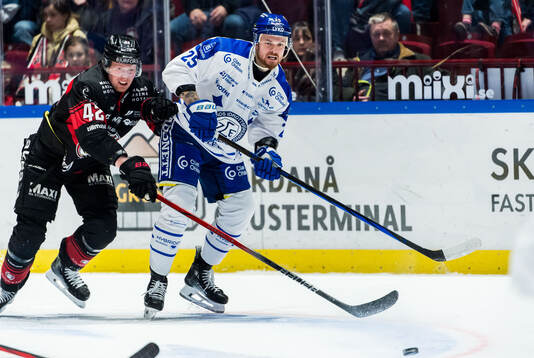 Malmö Redhawks Robin Salo och Leksands Lucas Elvenes