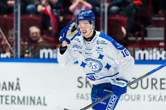 Leksands Anton Johansson jublar