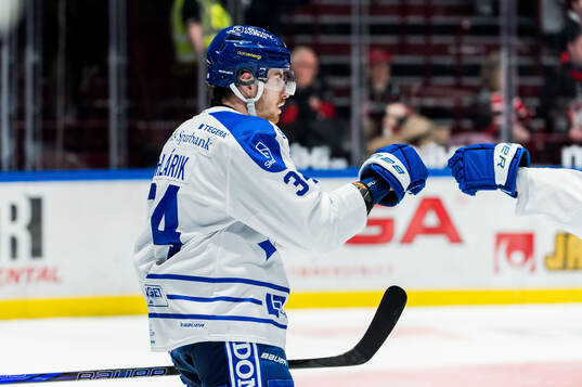 Leksands Peter Cehlarik jublar