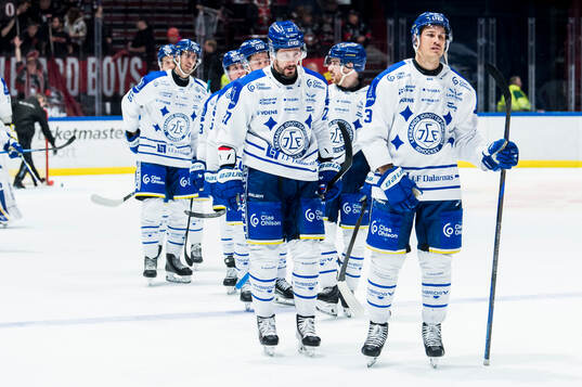 Leksands Marek Hrivik och Fred Nilsson deppar