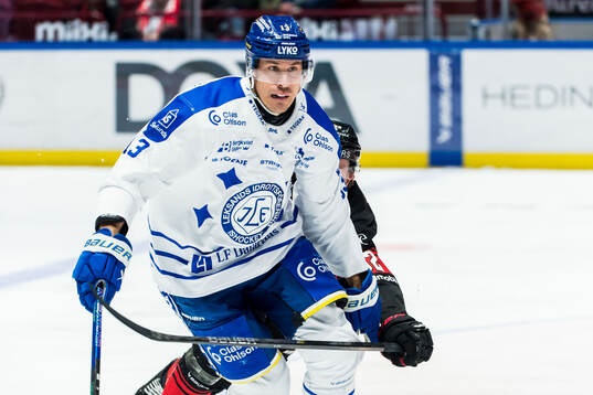 Leksands Jon Knuts och Malmö Redhawks Joona Ikonen