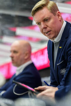 HV71s tränare Anton Blomqvist