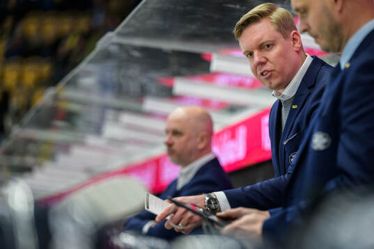 HV71s tränare Anton Blomqvist
