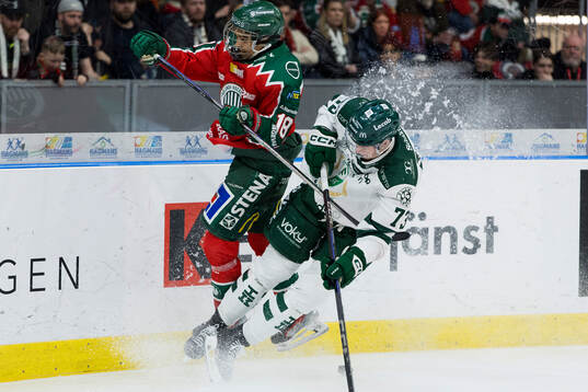 Frölundas Max Westergård och Färjestads Adam Ollas