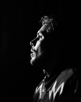 Frölundas Henrik Tömmernes i spelartunneln