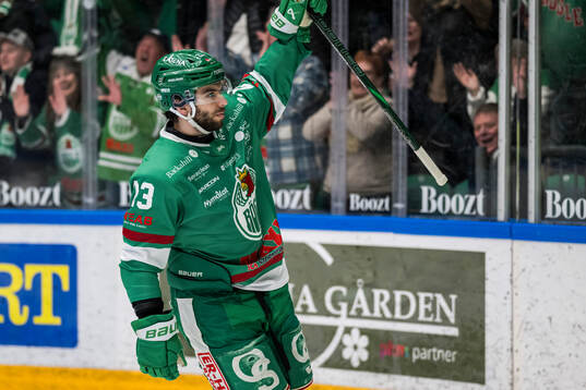 Rögles Josh Dickinson jublar
