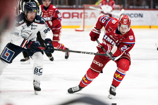 Linköpings Remi Elie och Timrås Filip Hållander