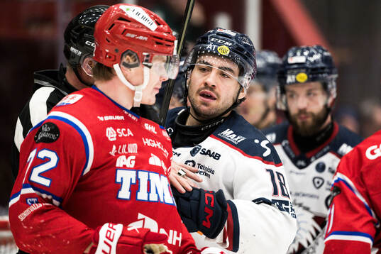 Linköpings Remi Elie och Timrås Erik Walli Walterholm