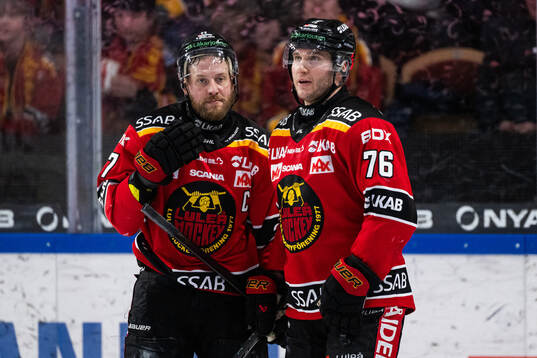 Luleås Linus Omark och Anton Levtchi