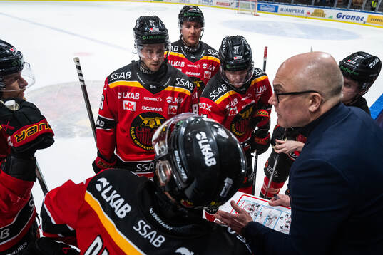 Luleås Mathias Bromé, Anton Levtchi och Brian O'neil med