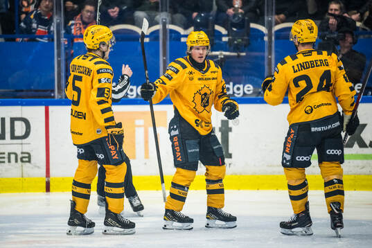 Skellefteås Anton Heikkinen jublar