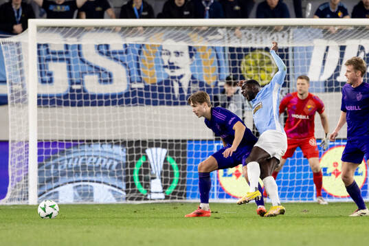Miro Tenho of Djurgården and Ken Sema of Pafos