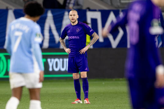 Adam Ståhl of Djurgården looks dejected