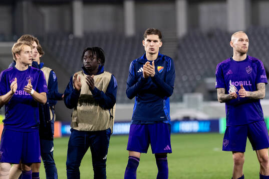 Nino Žugelj of Djurgården looks dejected