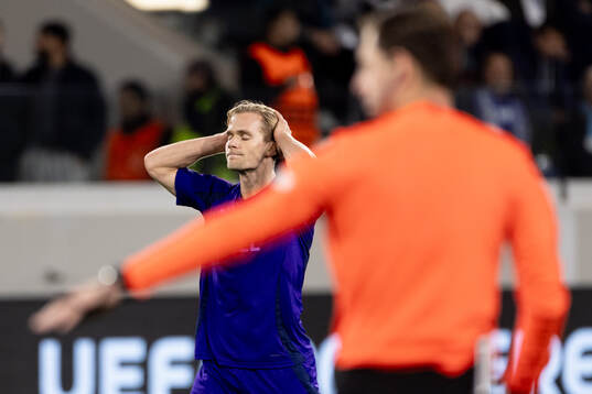 Hampus Finndell of Djurgården looks dejected