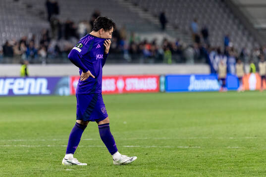 Keita Kosugi of Djurgården looks dejected