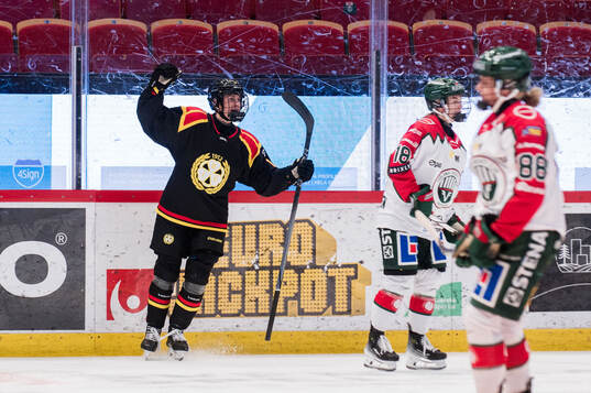 Brynäs Jenniina Nylund jublar