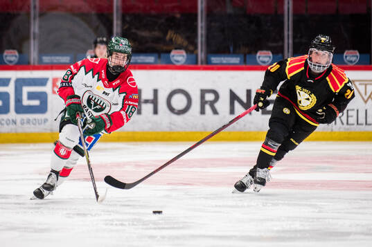 Frölundas Elisa Holopainen och Brynäs Celine Tedenby