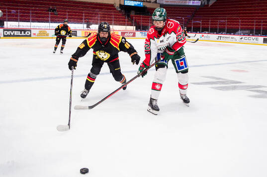 Brynäs Sanni Vanhanen och Frölundas Andrea Dalen