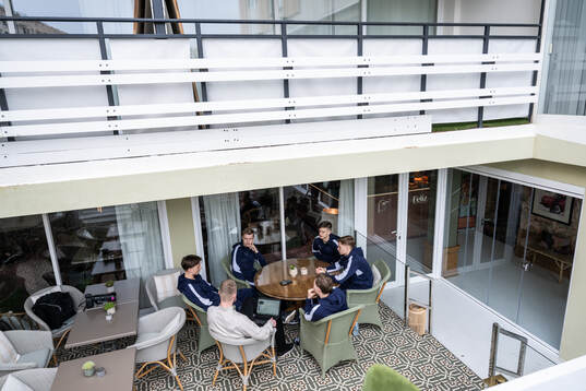 Helsingborgs Lukas Kjellnäs, William Westerlund, Adrian