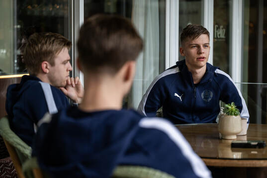 Helsingborgs William Westerlund och Adrian Svanbäck