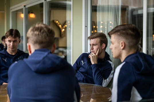 Helsingborgs Lukas Kjellnäs och William Westerlund