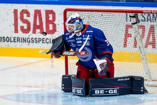Oskarshamns målvakt Evan Cowley