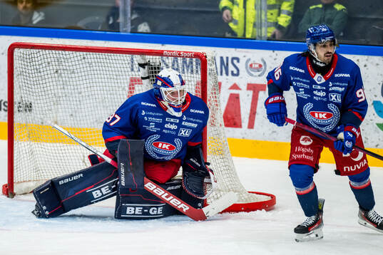 Oskarshamns målvakt Evan Cowley