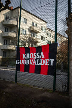 Banderoller på plats på Sorgenfri IP