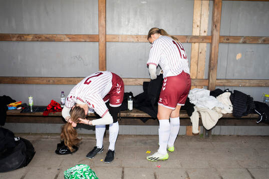 FC Möllans Linnea Jansson och Frida Nerman
