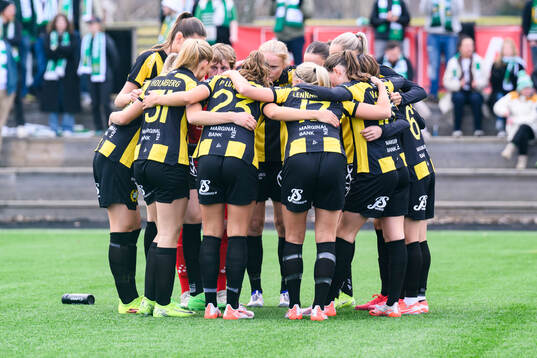 Hammarbys spelare samlas