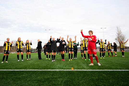 Hammarbys spelare jublar